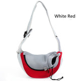 HULIANFU Pet Puppy Carrier S/L Outdoor Travel Dog Shoulder Bag Mesh Oxford Single Comfort Sling Handbag Tote Pouch
