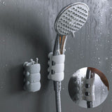 HULIANFU Punch-Free Bathroom Shower Sprinkler Rack Portable Strong Wall Suction Cup Shower Head Storage Organizer Bathroom Accessories