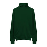 Hulianfu Winter High Quality Wwomen's Wool Sweater Solid Color High-neck Pullover Long-sleeved Knit Top