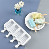 HULIANFU Silicone Ice Cream Mold Magnum Silicone Mold DIY Fruit Juice Ice Pop Cube Maker Ice Tray kitchen Baking Accessorie Popsicle Mold