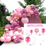 HULIANFU Macaron Pink Balloon Garland Arch Kit Wedding Birthday Party Decoration Kids Globos Gold Confetti Latex Ballon Baby Shower Girl
