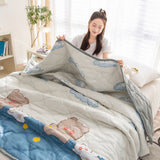 HULIANFU   YanYangTian Summer blanket ice quilt air conditioning quilt bed duvet 90 Comforter Bedspread bed plaid Single Couple bed quilt