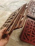 HULIANFU solid wood modern tiles minimalist living room Partition shield entrance wall hanging bedroom folding wall panels decorative