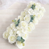 HULIANFU Luxury Wedding Road Cited Flowers Rose Peony Hydrangea Mix DIY Arched Door Flower Row Window T Station Wedding Decoration