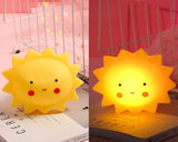 HULIANFU Moon Star LED Night Light Cute Cloud Sun Night Lamp Baby Kids Sleep Toy Bedroom Decoration Lamps Cartoon Christmas Night Lights