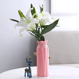 HULIANFU Nordic Style Flower Vase Living Room Decoration Ornaments Modern Origami Plastic Vases Pot for Flower Arrangements Home Decor