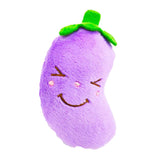 HULIANFU Pet Toys Plush Squeaky Toy Bite-Resistant Clean Dog Chew Puppy Training Toy Soft Banana Bone Vegetable Fruit Pet Supplies