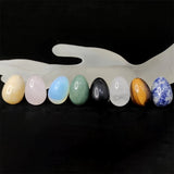 HULIANFU Natural Crystal Stone Egg Polished Agate Quartz Obsidian Minerale Jewelry Transfer Home Decoration Healing Craft DIY Gift Toy
