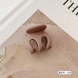 HULIANFU Sweet Solid Color Hair Clip for Women Girls Hair Claw Chic Barrettes Claw Crab Hairpins Styling Fashion Spring Hair Accessories