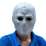 HULIANFU Super Hero Moon Knight Cosplay Costume Latex Masks Helmet Masquerade Halloween Accessories Party Costume Weapon Props