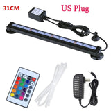 HULIANFU LED Air Bubble Light Aquarium Lamp Underwater Submersible Fish Tank Light Color Changing  Making Oxygen for Fish Tank