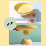 HULIANFU Nordic PP Fruit Storage Rack Removable Bottom Drainer Basket Candy Plate Home Organizer Kitchen Tool for Vegetable Food Tray