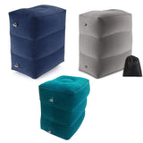 HULIANFU PVC Kids Flight Sleeping Footrest Pillow Resting Pillow On Airplane Car Bus Pillow Inflatable Travel Foot Rest Pillow Foot Pad