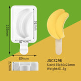 HULIANFU SILIKOLOVE Healthy Silicone Ice Cream Mold Easy Popsicle Mold Reusable Ice Cream Bar Pop Molds For DIY Making Summer Favorites