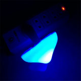 HULIANFU Led Night Light Mushroom Wall Socket Lamp Eu Us Plug Warm White Light-control Sensor Bedroom Light Home Decoration