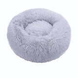 HULIANFU Long Plush Dog Bed House Dog Mat Winter Warm Sleeping Cats Nest Soft Long Plush Dog Basket Pet Cushion Portable Pet Bed