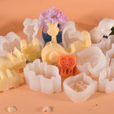 HULIANFU U-shaped Rainbow Bridge Diy Candle Silicone Mold Creative Arched Door N-Shaped Candle Mold Aromatherapy Gypsum Resin Mould