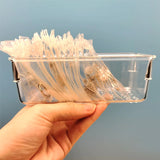 HULIANFU New Anti-oxidation Jewelry Storage Bag Desktop Drawer Organizer Transparent Necklace Bracelet Ring Holder Ziplock Bag Storage