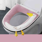HULIANFU NEW Hot Sale Comfortable cartoon bathroom Toilet Seat Cover Winter Toilet Cover Household Closestool Mat Seat Case Lid Cover