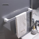 HULIANFU Single Towel Bars Wall Mounted Bathroom Towel Hanger No Drilling Holder Self-adhesive Towel Rack Bathroom Kitchen Accessories