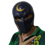 HULIANFU Super Hero Moon Knight Cosplay Costume Latex Masks Helmet Masquerade Halloween Accessories Party Costume Weapon Props