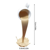 HULIANFU Resin Statues Floating Coffee Cup Art Sculpture Home Kitchen Decoration Crafts Spilling Magic Pouring Liquid Splash Coffee Mug