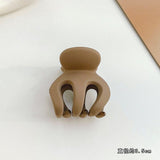 HULIANFU Sweet Solid Color Hair Clip for Women Girls Hair Claw Chic Barrettes Claw Crab Hairpins Styling Fashion Spring Hair Accessories