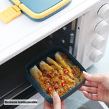 HULIANFU Thermal Lunch Box Portable Food Container With Spoon Microwave Vaccum Bowl Bento For Kids Picnic Insulated Lunch Box Three Layer