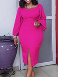 African Dresses For Women Dashiki V Neck Sexy Long Sleeve Vestidos Fashion Casual Female Long Pencil Dress Summer