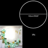 HULIANFU Ring Balloon Arch Stand DIY Background Balloon Holder Circle Ballon Column Base Baby Shower Birthday Wedding Party Decor