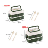 HULIANFU Kawaii Portable Lunch Box For Girls School Kids Plastic Picnic Bento Box Microwave Food Box With Compartments Storage Containers
