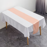 HULIANFU Table Runner Satin Shiny Colour Wedding Decoration Hotel Birthday Party Show Banquet Table Runner