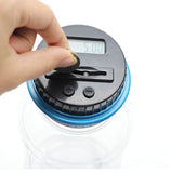 HULIANFU Intelligent new second-generation piggy bank counter coin electronic digital LCD money counter jar coin saving box