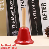 HULIANFU 2023 Christmas Hand Bell Bauble Jingle Bells Gold School Handbell Restaurant Supplies Xmas Noel New Year 2023 Adornos De Navidad