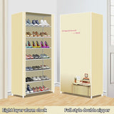 HULIANFU Shoe Rack Multi-layer Household Dust-proof Shoe Cabinet Assembly Economical Shoe Rack Dormitory Door Storage Cabinet