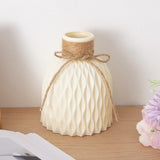 HULIANFU Plastic Vases Flower Pot Home Anti-ceramic Storage Bottle Wedding Decorations Rattan-like Unbreakable Creative Simplicity