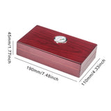 HULIANFU New Cedar Wood Cigar Travel Humidor Box Portable Cigar Case with Hygrometer and Divider Cigar Humidor Sigaren Box