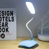 HULIANFU LED Table Lamp USB Rechargeable Dimmable Desk Reading Light Foldable Rotatable Touch Switch Study Work Bedroom Table Lamps