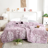 HULIANFU PEIDUO Anti-Mite Summer Cool Quilt Cartoon Thin Quilt Washable Lightweight Duvet Insert 100% Goose Down Filling Double Student