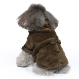 HULIANFU Pet Bathrob Dog Pajamas Sleeping Clothes Soft Pet Bath Drying Towel Clothes winter Warm pajamas for Puppy Dogs Quick Drying
