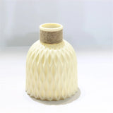 HULIANFU Modern Flower Vase Imitation Ceramic Flower Pot Decoration Home Plastic Vase Flower Arrangement Nordic Style Home Decoration