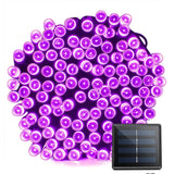 HULIANFU Outdoor Solar String Fairy Light 200 100 LED Festoon Waterproof Street Garland Solar Power Lamp Christmas Party for Garden Decor