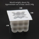 HULIANFU Mini Cactus Shape Candle Silicone Mold Handmade DIY Desktop Decoration Gypsum Epoxy Resin Aromatherapy Candle Silicone Mould