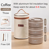 HULIANFU New Thermal Lunch Box Portable Japanese Style Bento Box Lunchbox Leakproof Food Container Microwave oven Dinnerware for Students