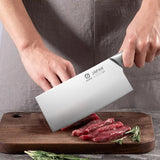 HULIANFU Stainless Steel Japanese Chef Knives Set Meat Fish Vegetables Chopping Cleaver Butcher Knife Chinese Kitchen Knife with Gift Box