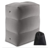 HULIANFU PVC Kids Flight Sleeping Footrest Pillow Resting Pillow On Airplane Car Bus Pillow Inflatable Travel Foot Rest Pillow Foot Pad