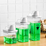 HULIANFU Multi-Use Laundry Powder Detergent Dispenser Food Grains Rice Storage Container Pour Spout Measuring Cup Detergent Box