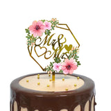 HULIANFU MR&amp;MRS Acrylic Wedding &amp; Engagement Cake Topper Lover Valentine  Day Baking Decoration You&amp;me Anniversary Cake Party Favors
