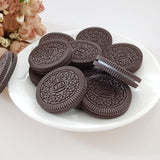 HULIANFU Simulation Oreo Cookies Fake Cake Artificial Food Model Children Photography Prop Bakery Decoration Wedding Party Home Decor