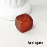 HULIANFU Raw Crystal Natural Stone Ice Tartar Mold Cube Reiki Healing Quartz Home Decoration Collection Gift Whiskey Crushed Chakra Jade